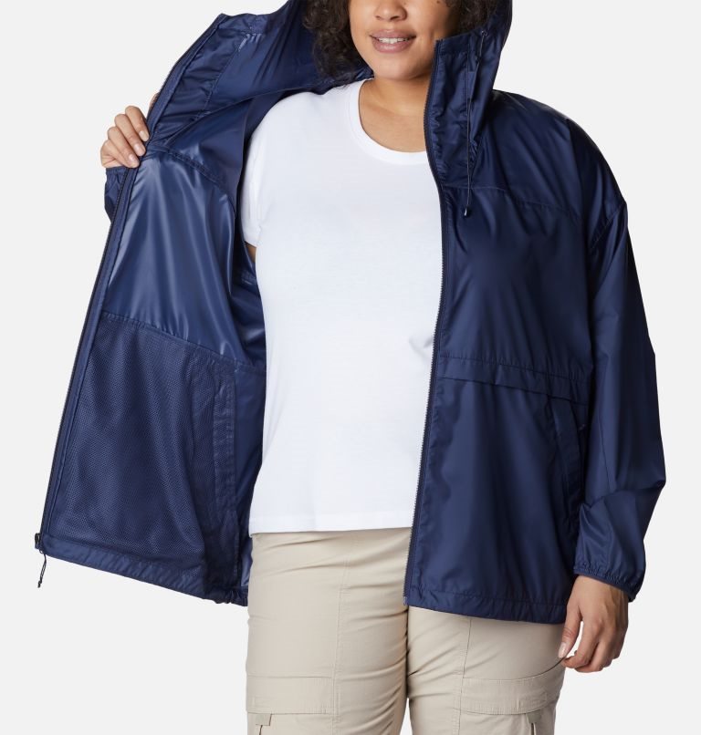 Women's Columbia Alpine Chill Windbreaker Jackets Navy | Plus Size CA-VL650